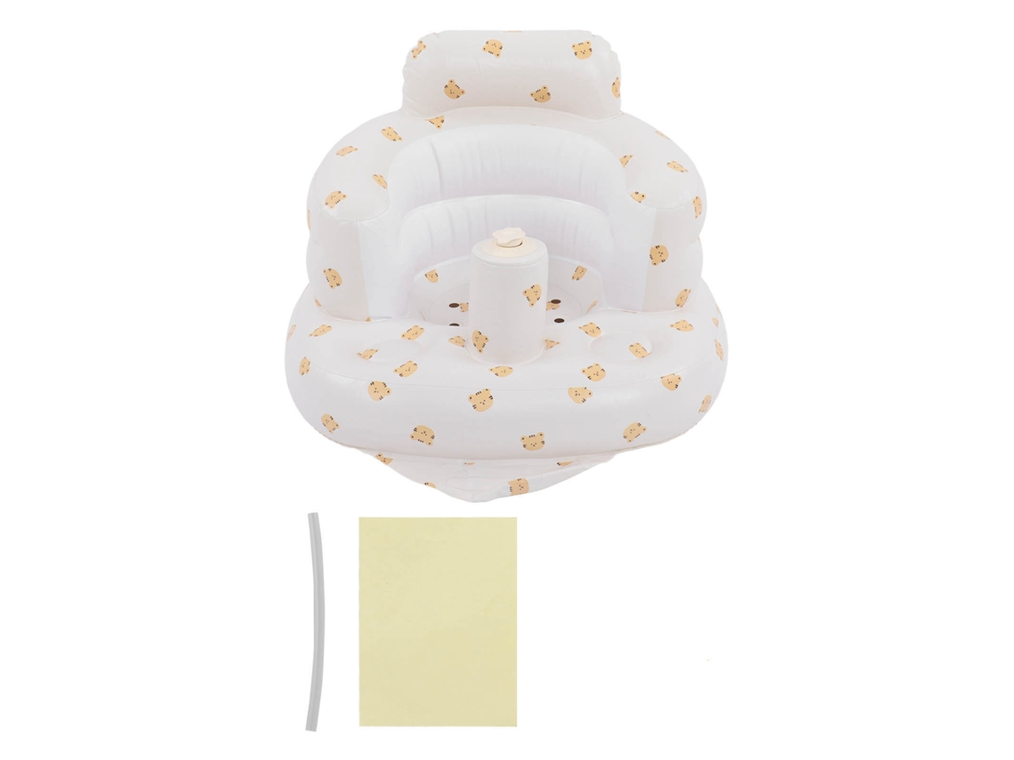 Asiento Hinchable De Aprendizaje Para El Baño Del Bebé Con Pvc Y Adorables Animales.