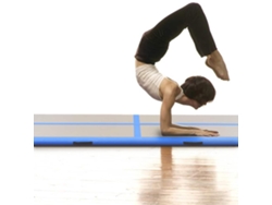 Esterilla Inflable De Gimnasia Con Bomba 300x100x10 Cm Pvc Azul