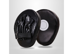 Guantes de boxeo Eifson con agarre curvo y grueso para golpes, con correas de muñeca ajustables (blancos)