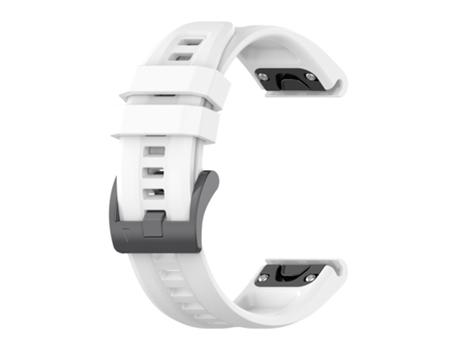 Correa de reloj inteligente para Garmin Fenix 5S 20 mm Silicona de color sólido (Blanco)