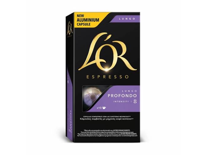 Cápsulas Café Espresso L'OR Lungo Profondo 8