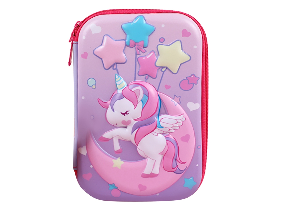 Estuche Grande Para Lápices Con Diseño De Caballo De Dibujos Animados En 3d Y Gran Capacidad Para La Escuela.