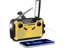 Radio, equipo de supervivencia, radio portátil AM/FM, radio a batería con batería de 3000 mAh GOKOCO