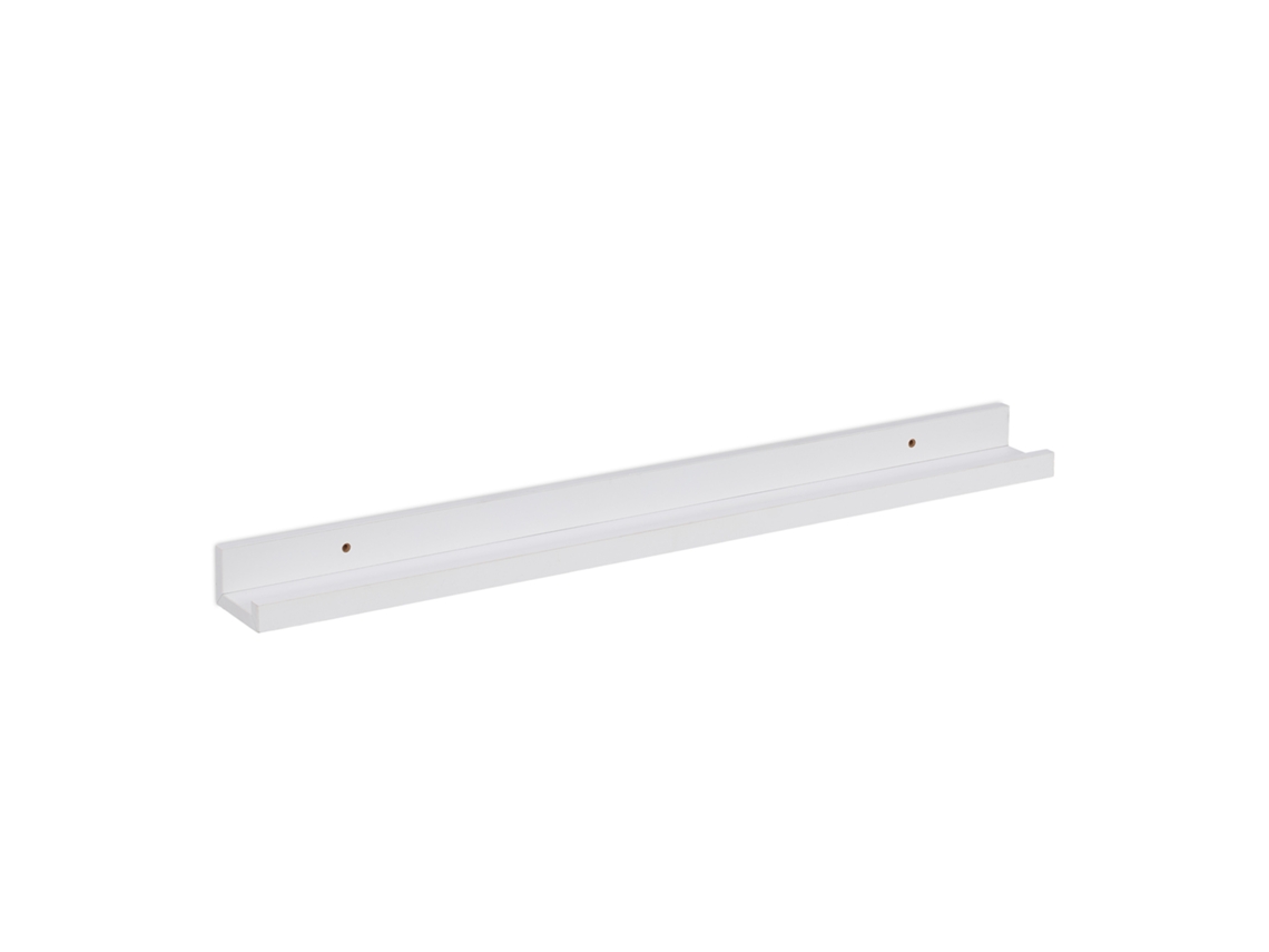 Relaxdays Balda De Pared Para Fotos Y Libros, Estante Flotante Decorativo, Repisa Colgante Cuadros, 80 Cm Ancho, Blanco