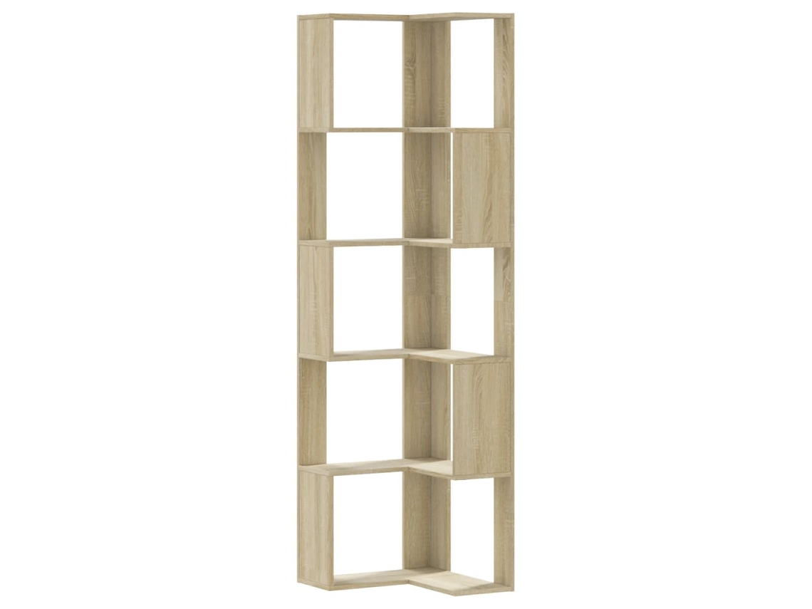 Maison Exclusive - Estantería De Esquina 5 Niveles Madera Roble Sonoma 50x50x179cm
