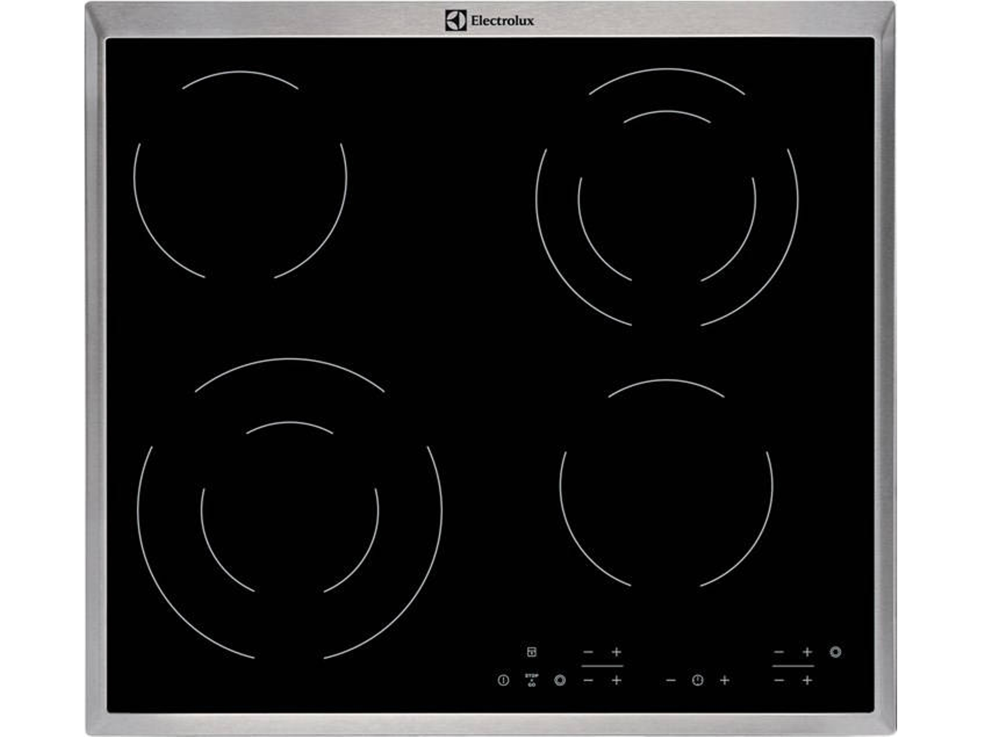 Placa de Vitrocerámica ELECTROLUX EHF6342XOK (Eléctrica - 57.6 cm - Negro)