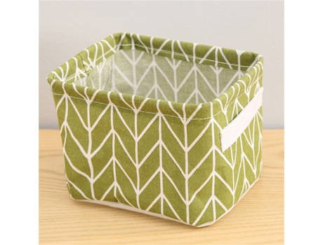 Cesta Plegable de Tela SLOWMOOSE (Tira Verde)