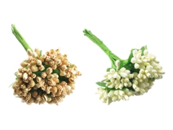 Hermosas flores artificiales con estambres que parecen alces lentos