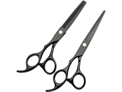 2 Pièces Tijeras De Coiffure Cisailles Texturation Pour Tailler La Barbe Couturière Rasoir Acero