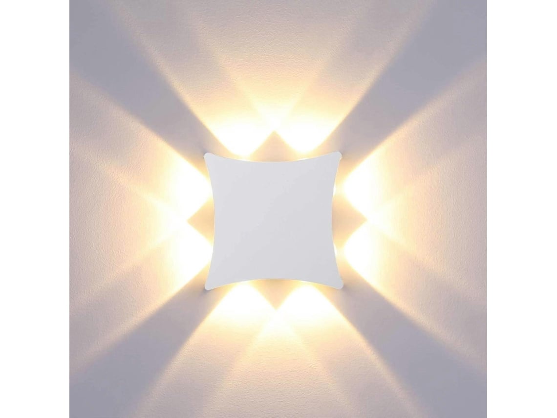 Rebe-luz De Pared Led Moderna 8w Ip65 Resistente Al Agua, Aluminio, 3000k Blanco Cálido, Interior Y Exterior, Dormitorio, Jardín, Pasillo