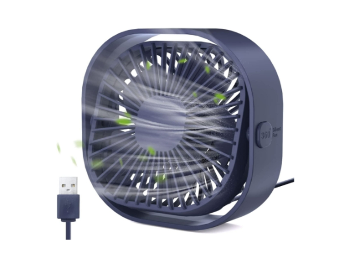 Mini ventilador Yizhood (3 velocidades, 5 W, diámetro 13 cm)