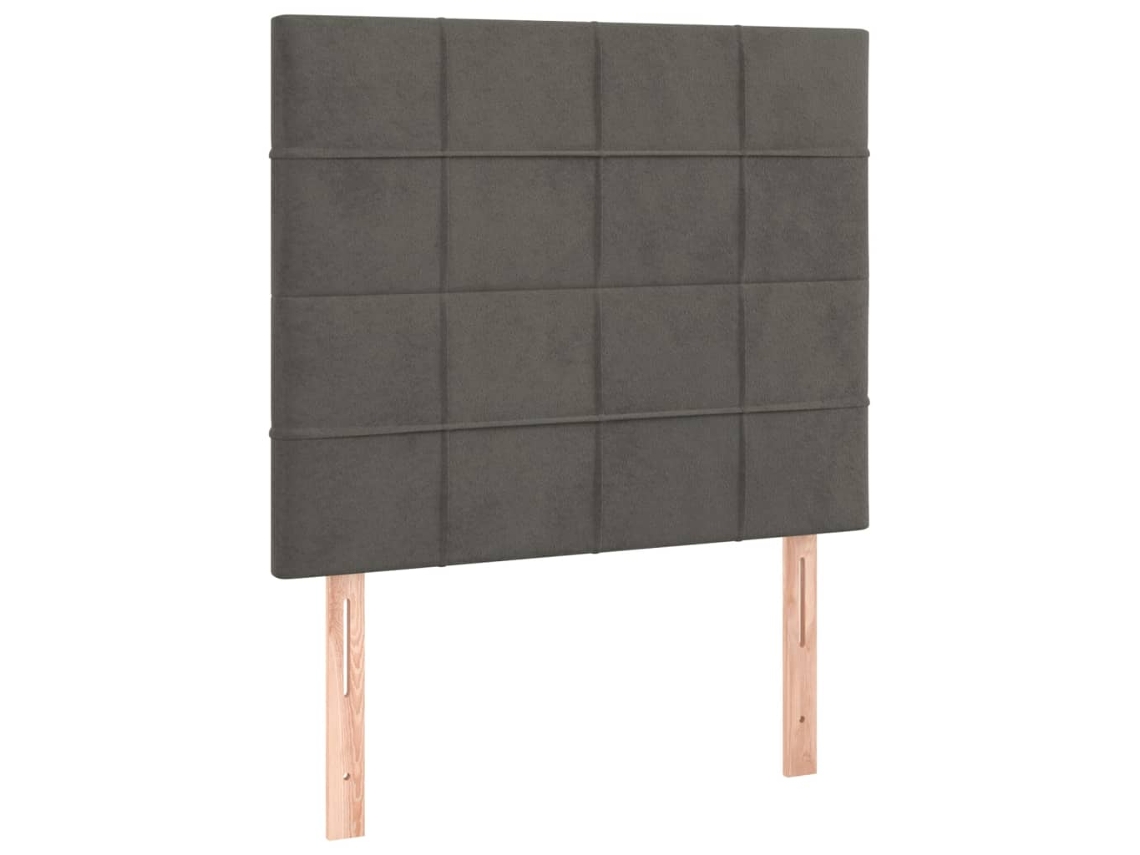 Maison Exclusive - Cabecero Gris Oscuro 100x5x118/128 Cm Terciopelo