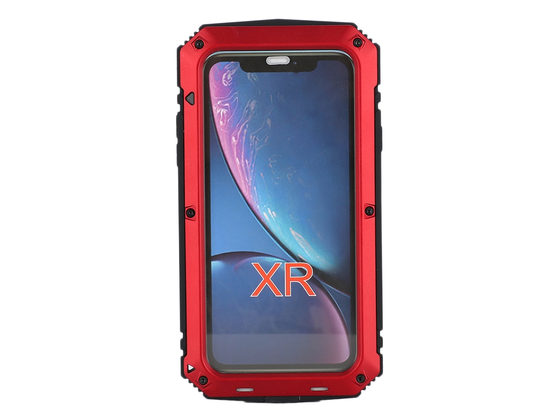 Caja De Triple Protección (impermeable Y Resistente A Caídas) Para Iphone Xr Rojo