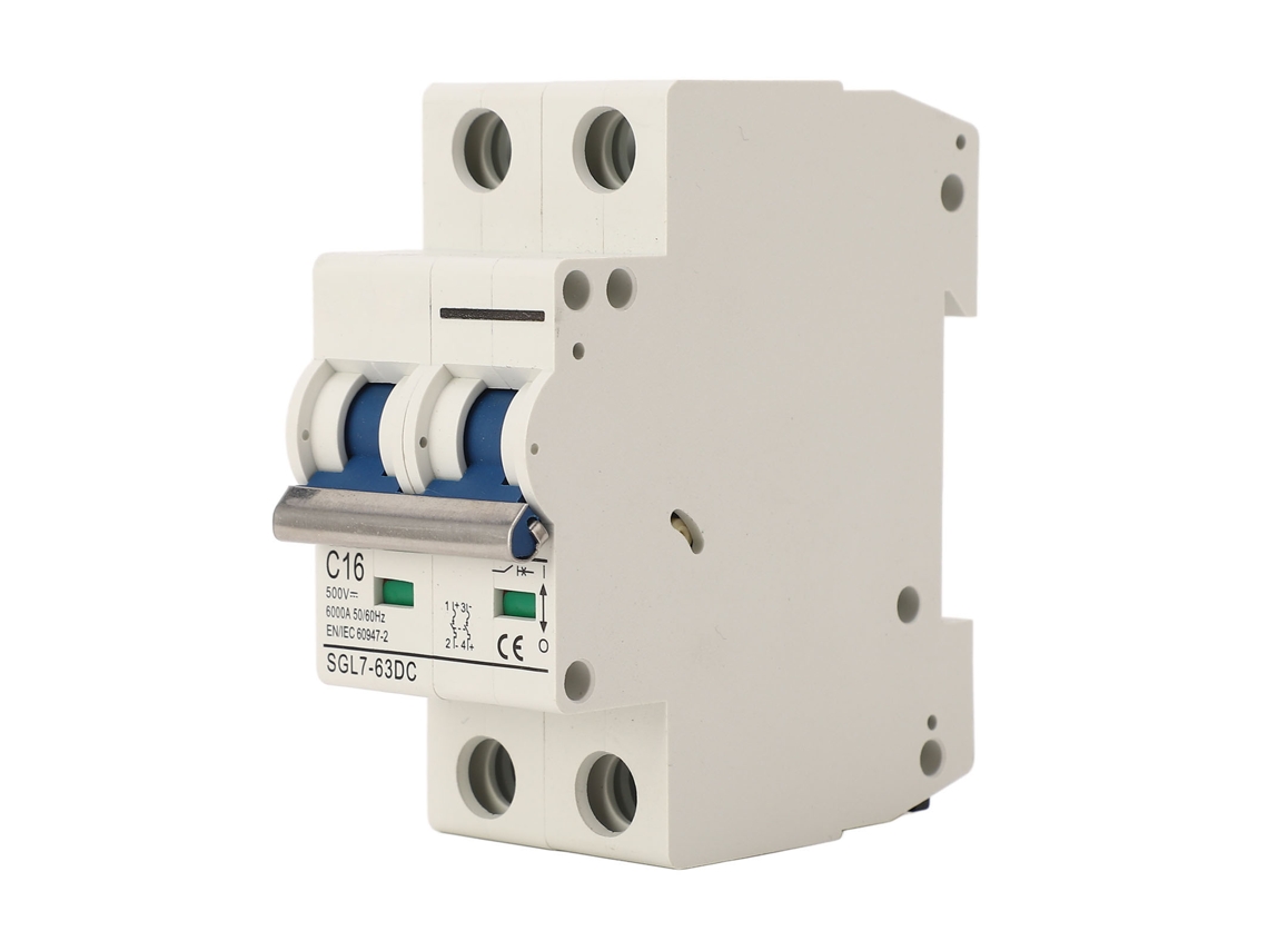 2026-disyuntor De Corriente Continua 2p 16a Protección Contra Sobrecarga Para Sistema Solar Pv Din Rail 500v