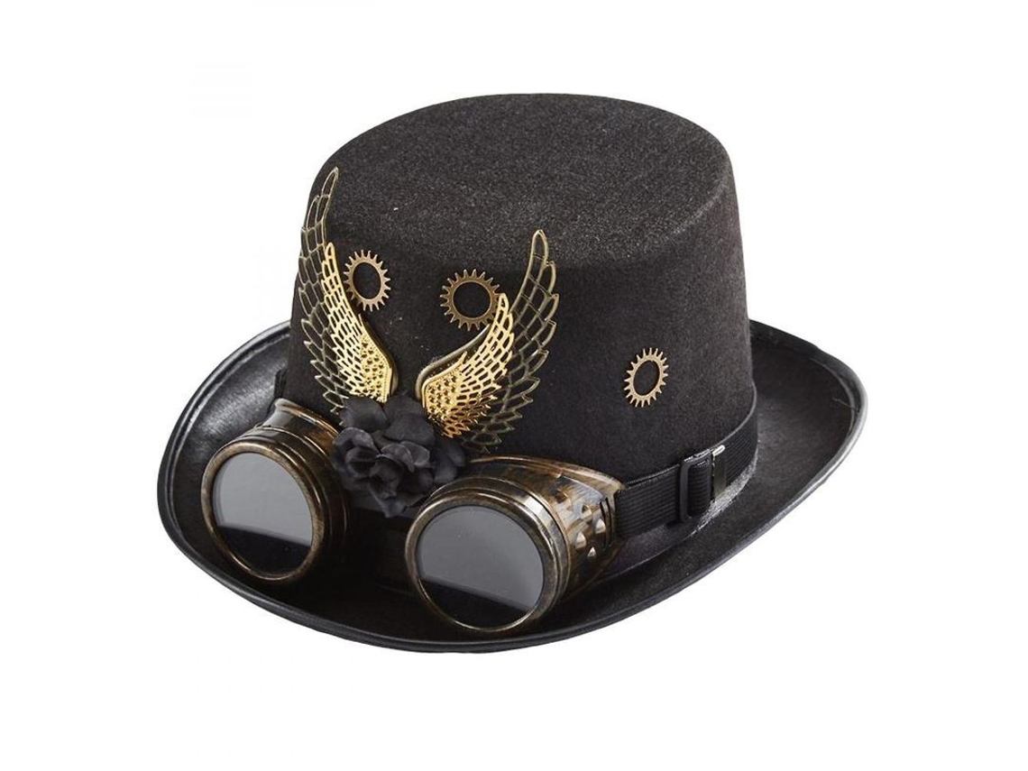 2026-sombrero Alto Steampunk Con Gafas Y Engranajes Para Halloween, Disfraces Y Cosplay Artesanal Estilo D