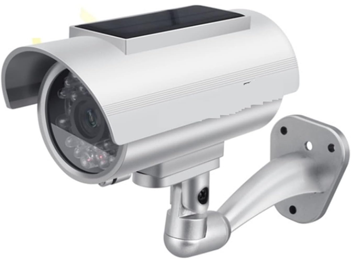 Fausse Caméra Solaire Exterior Cctv Vigilancia Simulación De Seguridad En El Domicilio