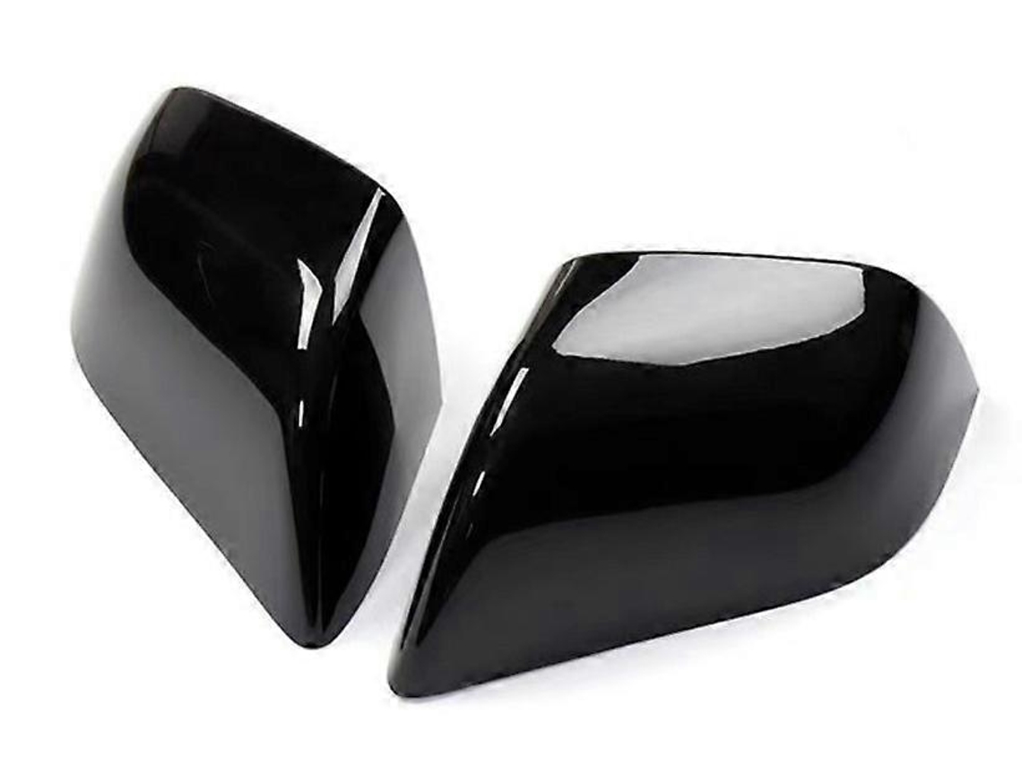 Cubierta para espejo retrovisor lateral trasero para Tesla Model Y 2019-2022, borde negro.