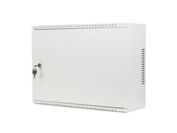Rack de pared 19 4u3u 540x200 de perfil bajo gris ensamblado Lanberg