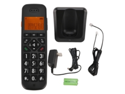 Teléfono Inalámbrico Con Botones Grandes, Identificador De Llamadas, Bloqueo De Llamadas Y Pantalla Iluminada Para Uso Doméstico, Enchufe Usb.