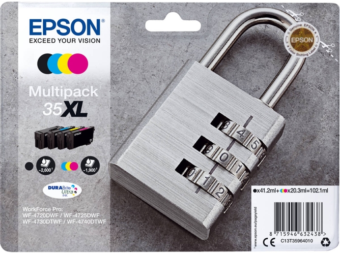 Cartucho de tinta EPSON Epson Multipack 4-colours 35XL DURABrite Ultra Ink