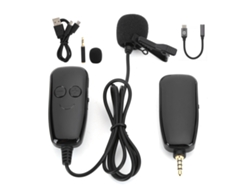 Micrófono Inalámbrico Uhf Lavalier Para Grabación De Vlogs, Entrevistas En Vivo Y Youtube