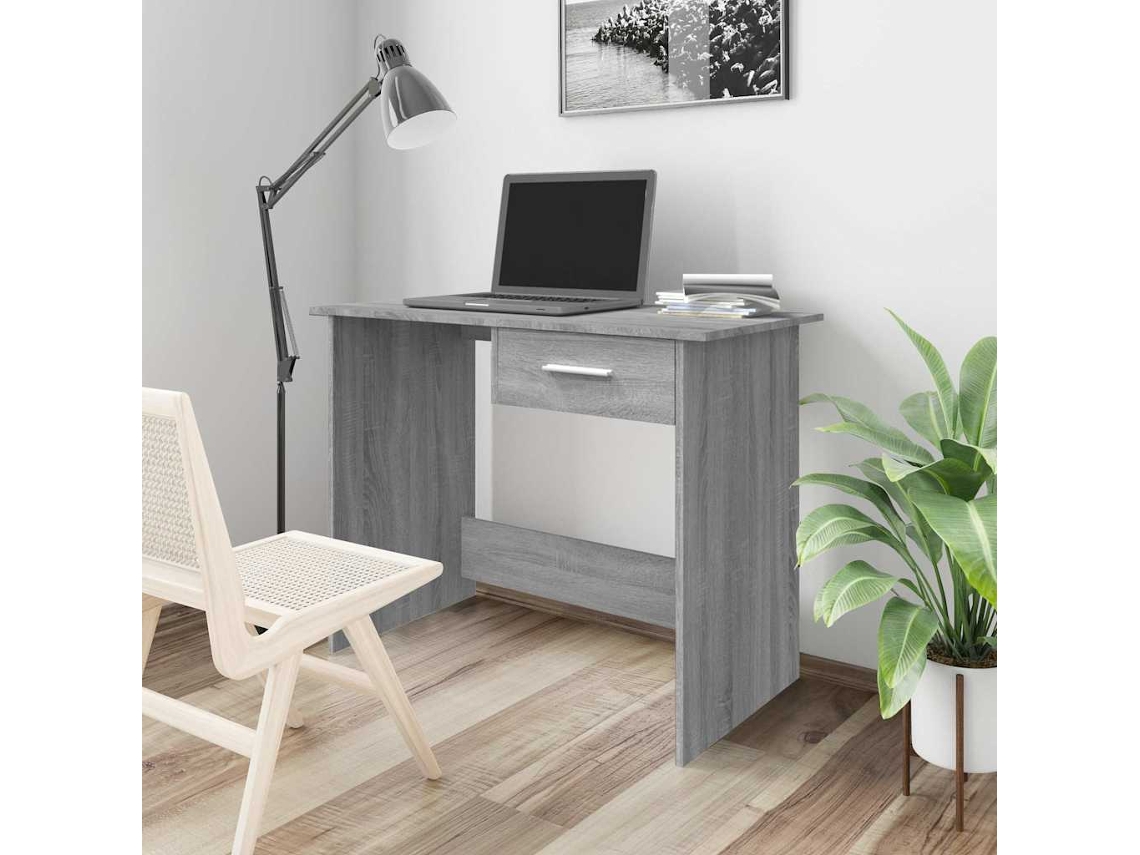Escritorio | Mesa | Escritorio 100x50x76 cm Derivados de madera Gris Sonoma