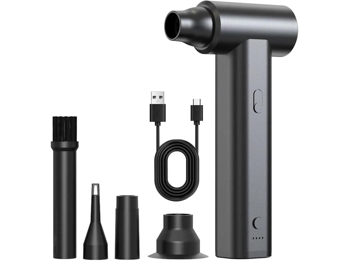Soplador De Vacío 2 En 1, 120.000 Rpm, Recargable Por Usb, Para Ordenador.