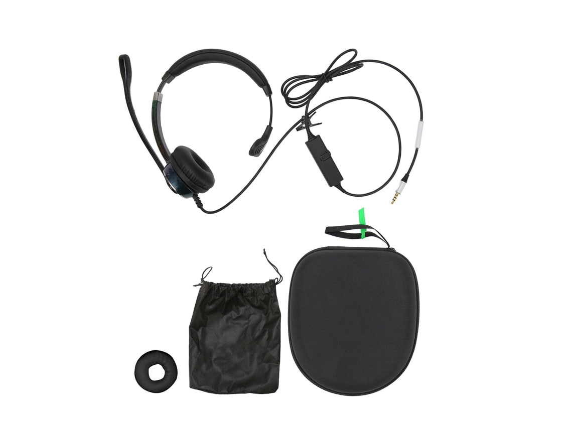 Auriculares Mono Profesionales Con Cancelación De Ruido Para Atención Al Cliente, Centros De Llamadas Y Oficinas - Interfaz De 3,5 Mm