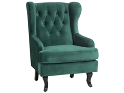 Sillón BELIANI Alta de Terciopelo Verde 72x85x102