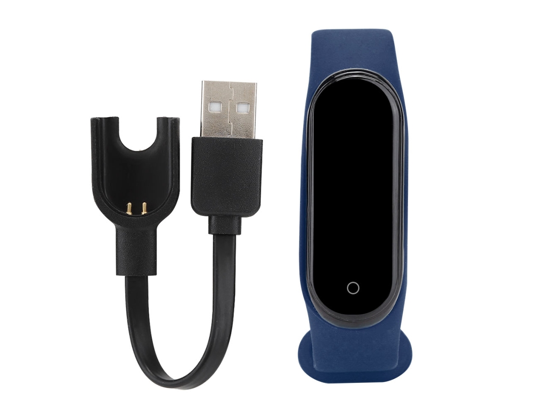 Pulsera Inteligente Deportiva Bluetooth Impermeable Con Monitor De Frecuencia Cardíaca Azul