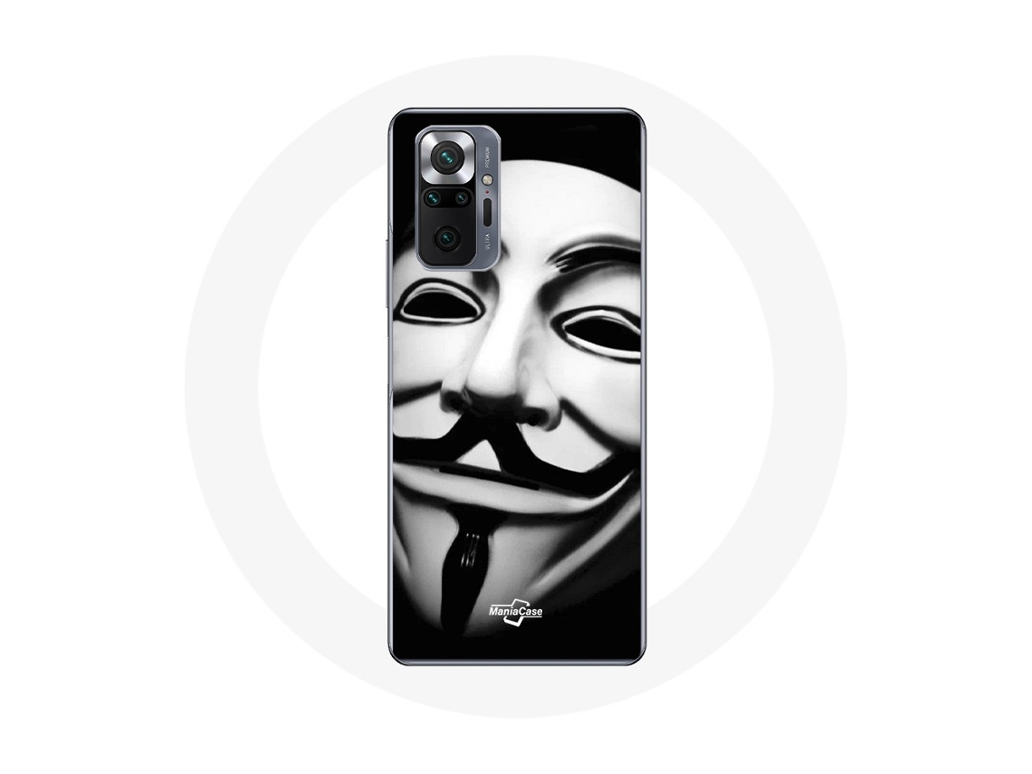 Funda para Xiaomiredmi Note 10 Pro Somos una Legión de Anónimos Mascarilla MANIACASE