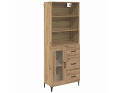 Aparador de roble artesanal en madera procesada 180x34x69,5 cm MAISON EXCLUSIVE