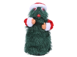 Ats-muñeco De Papá Noel Eléctrico Bailarín Con Música, Forma De Árbol, 30cm, Decoración De Navidad, Regalo
