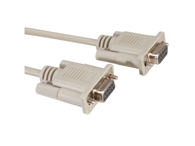 Cable de Serie ROLINE (H/H - DB9 - DB9 - 3 m - Gris)