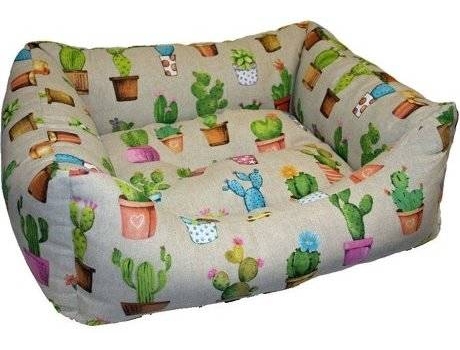 Cama para Perros GLOBAL Cactus (Verde - 50x40x20cm - TNT)