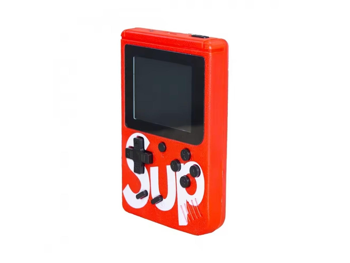 Mini Consola de videojuegos Retro KLACK K-SUP GameBox (Funciona portatil y  conectada a TV) - Roja KLACK