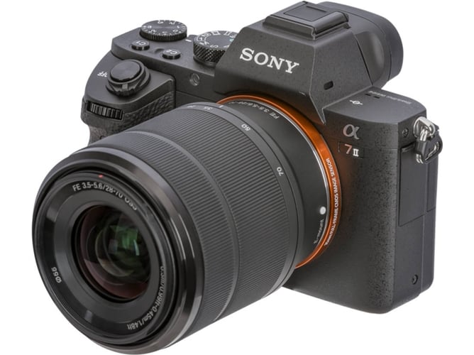 Sony Alpha 7 mark ii 24.3mp wifi objetivo fe 2870mm f3.55 oss kit mirrorless 24.3 sensor fullframe iso 50 25 600 evil de fotograma completo con zoom f3.55.6 enfoque 5 ilce7mk2 2870 ilce7m2k 28 70 ilce7m2kb 243mp 7m2k