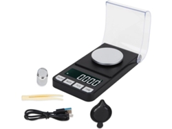 Balanza Digital De Alta Precisión De 100 G/0,001 G, De Bolsillo, Recargable, Con