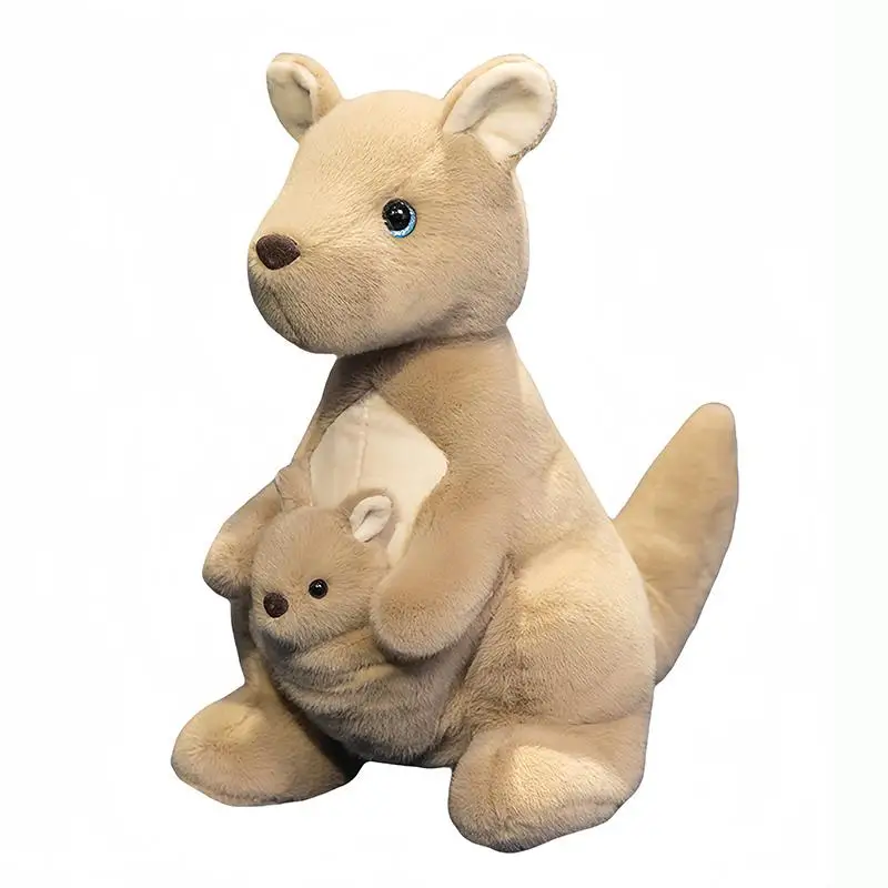 (canguro 35 Cm) Lindo Peluche De La Serie Madre Koala Y Bebé