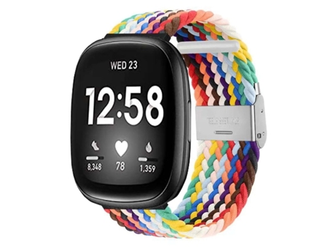 Pulsera Trenzada Flexible para Fitbit By Google Versa Multicolor VEANXIN
