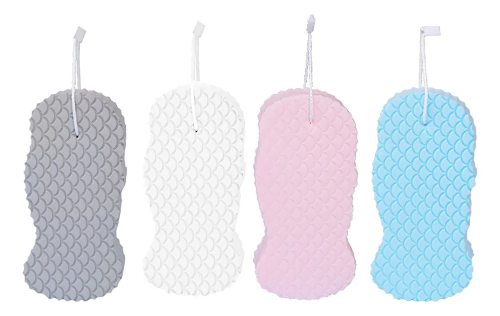 Esponja de baño exfoliante súper suave de 4 piezas vayotoy