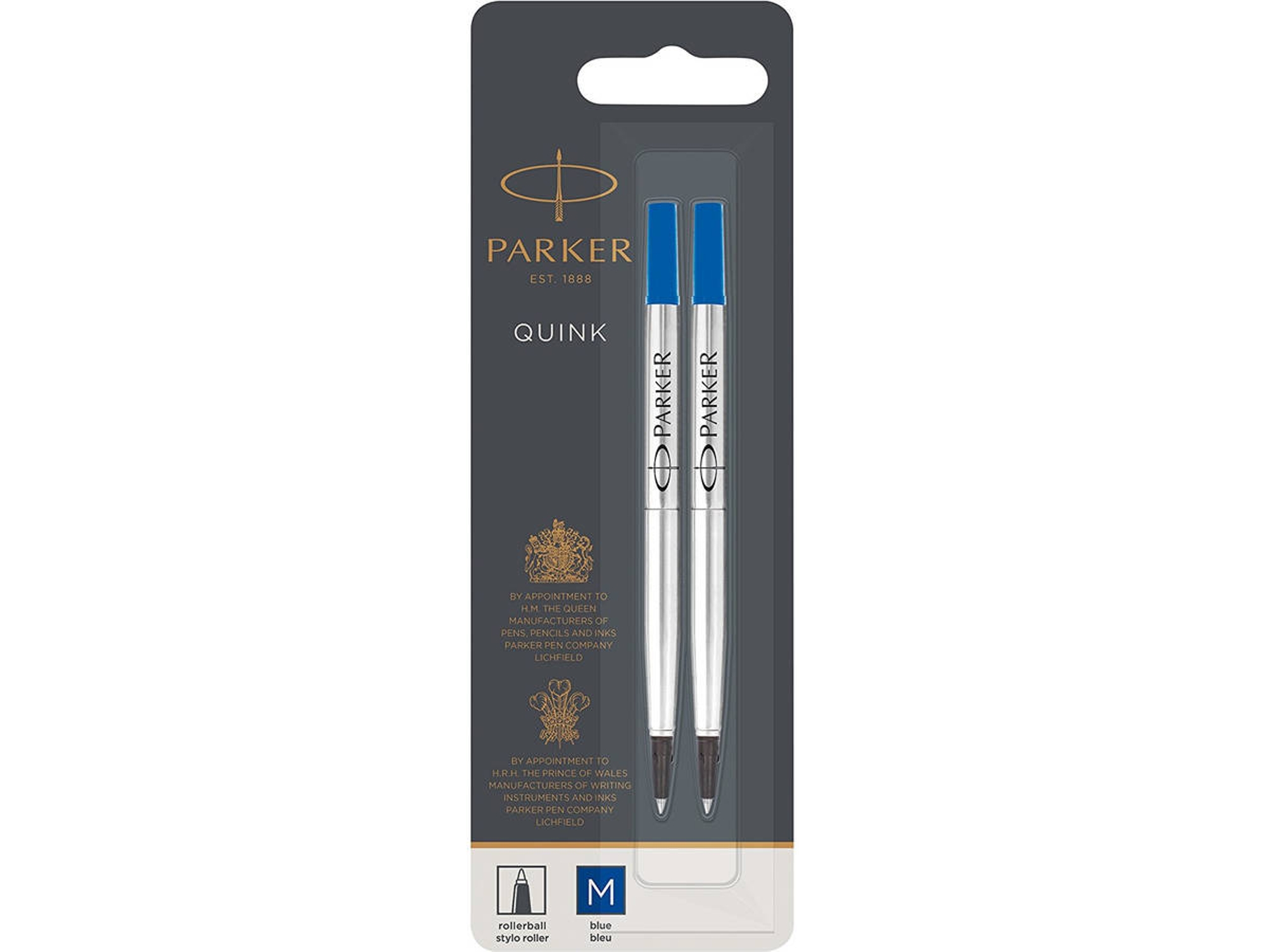 Pack de 2 Recambios para Bolígrafos PARKER 1950327 Multicolor