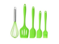 Utensilios De Cocina De Silicona Verde - Juego De Utensilios De Cocina Antiadherentes Duraderos JEIIBRZUI