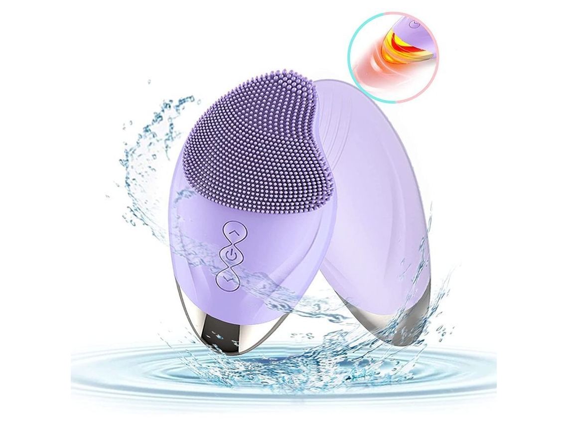 Cepillo Facial Vibratorio, Resistente Al Agua, Recargable Por Usb, Con 5 Modos De Limpieza Profunda (negro)