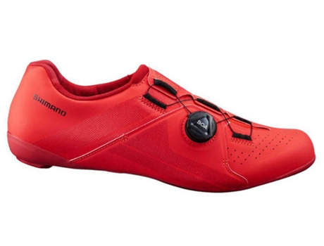 Zapatillas para Hombre SHIMANO Carretera Rc3 Rojo para Ciclismo (EU 38)
