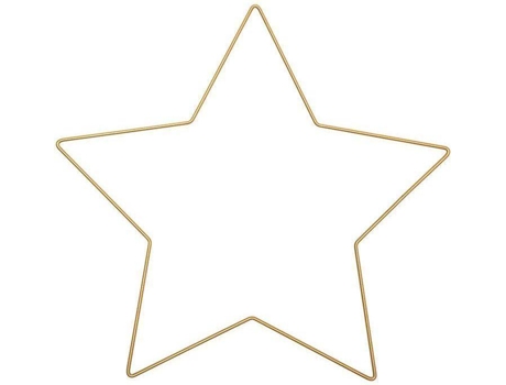 Adorno de Navidad RICO DESIGN Estrella metalizada