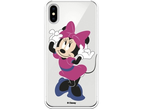 Funda Apple iPhone XS LA CASA DE LAS CARCASAS Minnie (Transparente)
