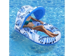 Tumbona flotante para piscina con toldo extraíble Cuich