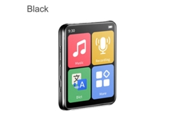 MP3 YIZHOOD D2 0G)Portátil Bluetooth 5.0 Pantalla Táctil Completa Deporte Sin Pérdidas HIFI Radio FM negro