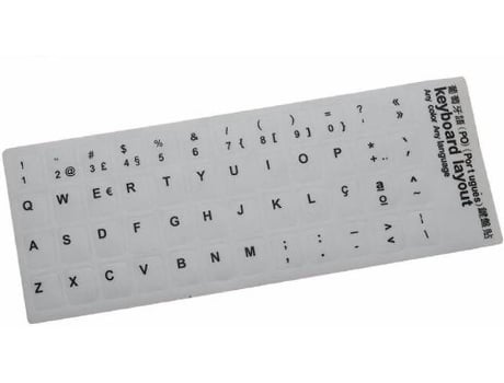 Pegatinas para Letras de Teclado MULTI4YOU Letra Blanca